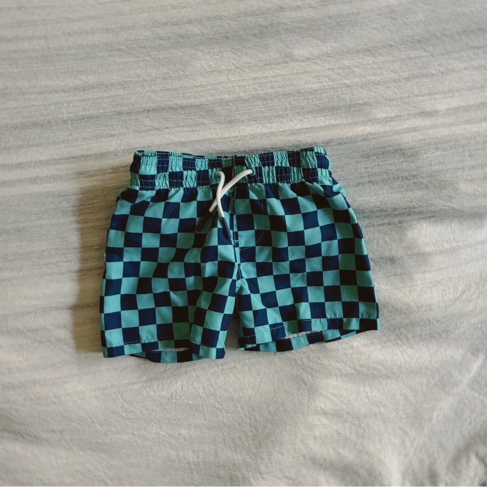 Cat & Jack Teal and Navy Swim Shorts
